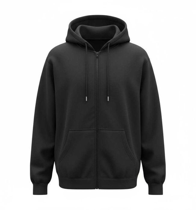 Bluza typu kapturek z suwakiem, bawełna 100% (wzór unisex) ( L )