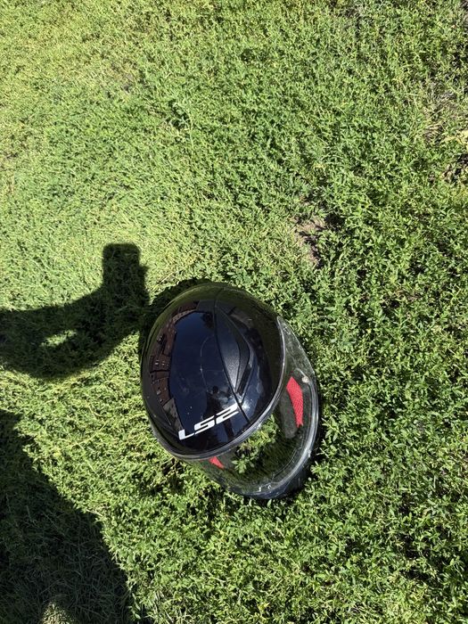 Kask na skuter LS2 szczękowy  rapid black polusk