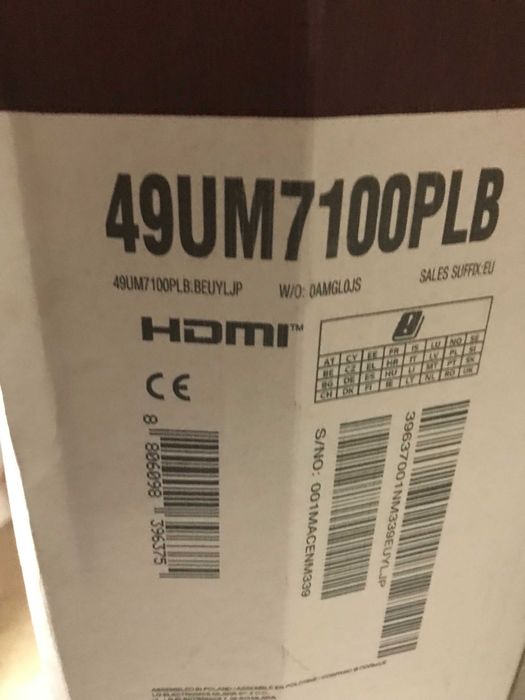 Smart TV LG 49UM7100; TCL 55P615X1 - jak nowy !!
