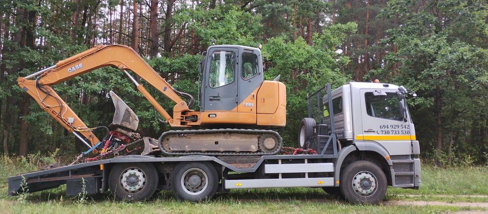 Transport maszyn wózków ładowarek podnośników laweta pomoc drogowa