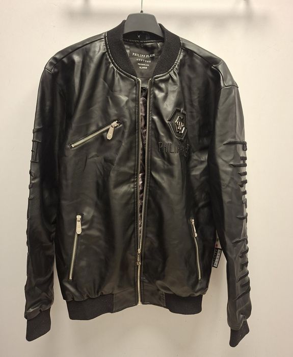 Куртка, бомбер з еко-шкіри philipp plein