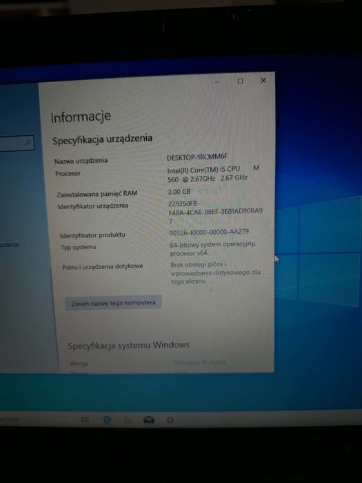 Laptop dell sprawny