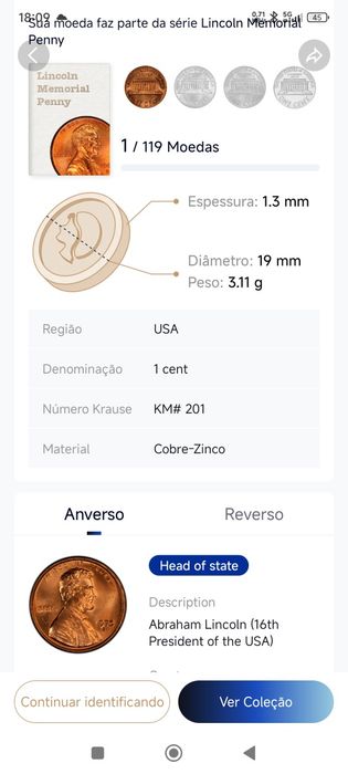 Moedas antigas usa
