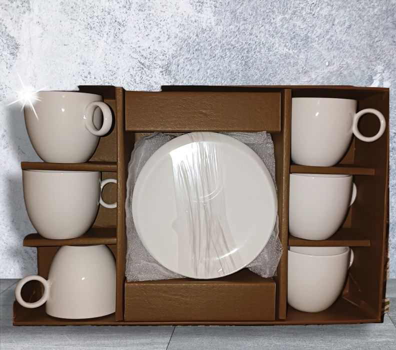 6 Chávenas + Pires • Café Cerâmica- DUME ( Novo)