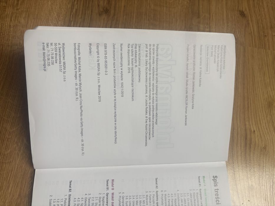 Podręcznik informatyka klasa 1