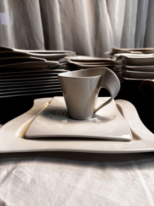 Преміум сервіз Villeroy Boch New Wave — новий, 12 персон, квадратний