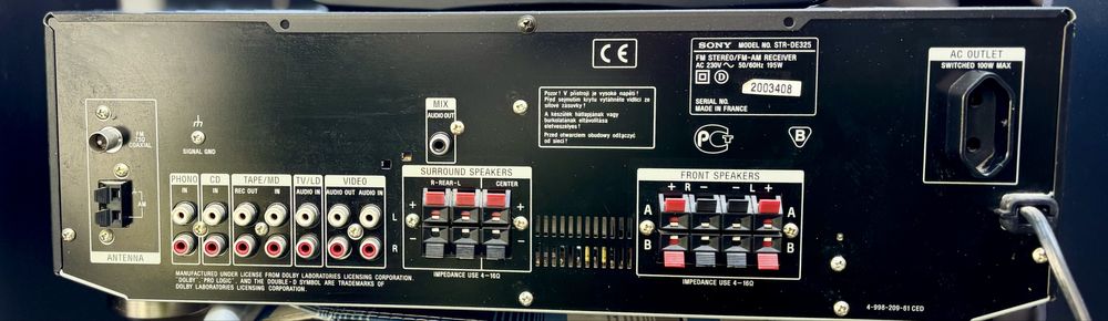 Sistema de Som Sony Hi-Fi Completo – 200W