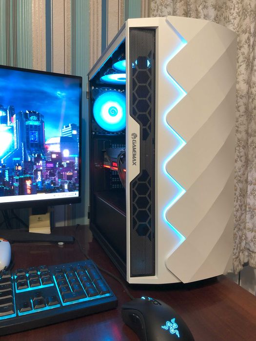 Игровой ПК Ryzen 5 2600/32Gb/1080Ti/SSD256+2Tб компьютер системник