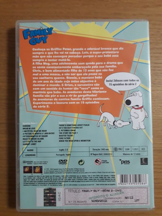 DVD Family Guy | Temporada 2