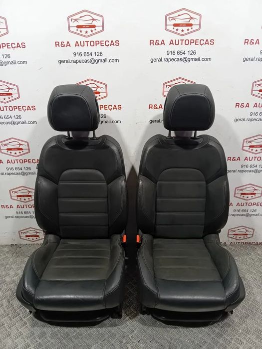 Conjunto de Bancos Citroën Ds5 Elétricos Pele e Alcântara Original