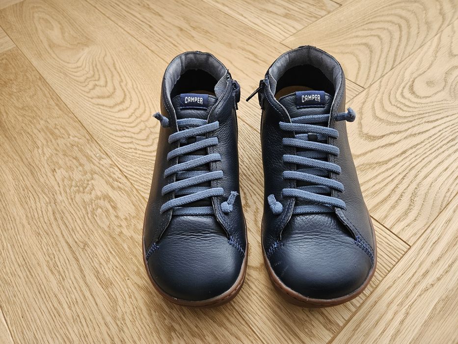 Buty trzewiki CAMPER PEU klasyczne skórzane 37,5 38 granatowe super