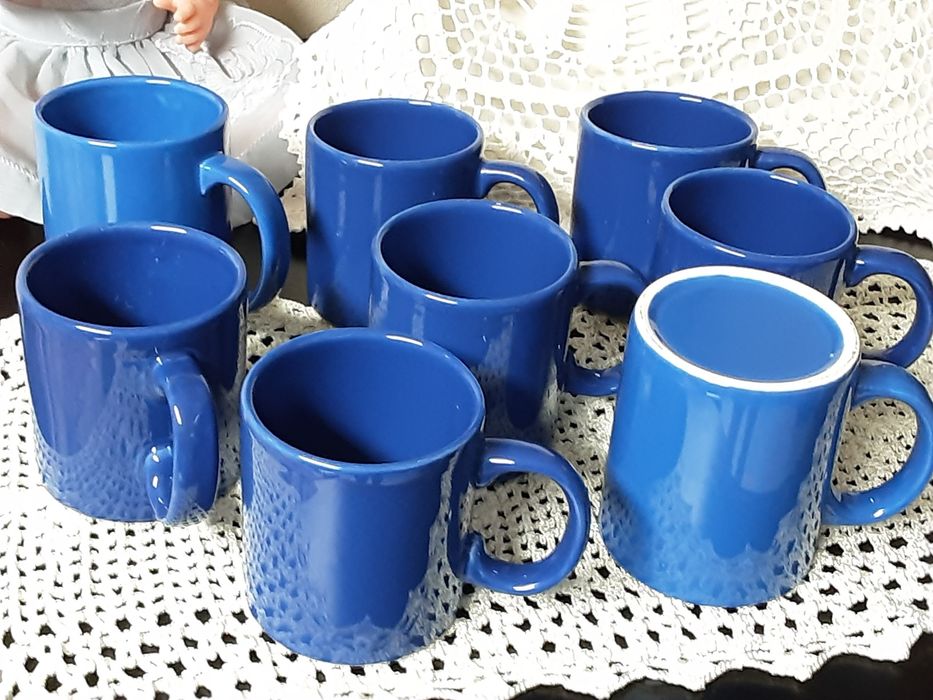 8 Blue Ceramic Mugs436943457617203200