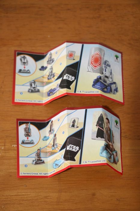 Conjunto Kinders SE761 e SE767 Star Wars