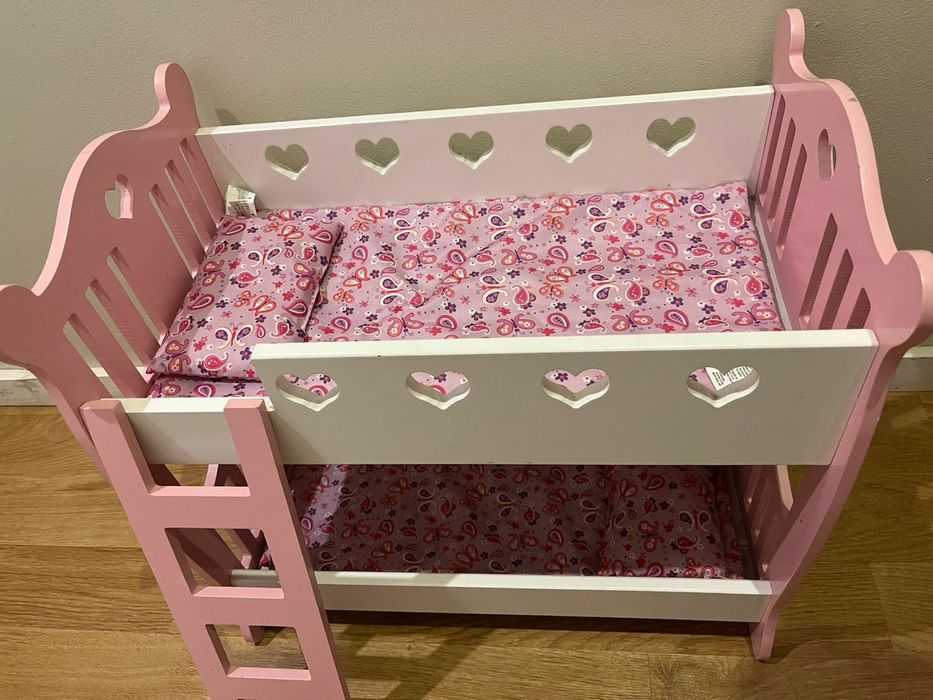 New-Like Wooden Bunk Bed for Dolls