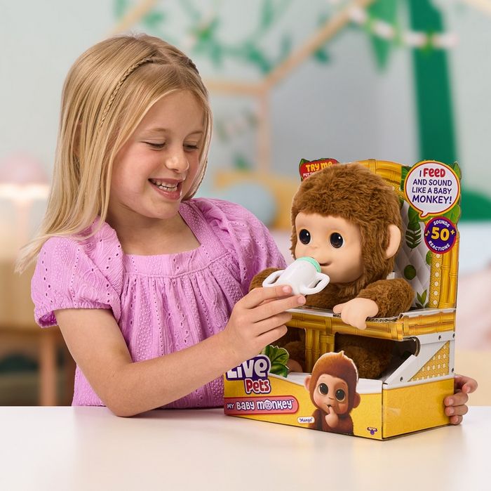 Іграшка інтерактивна Moose Little Live Pets My Baby Monkey мавпочка