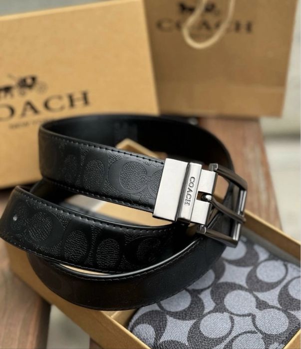Набір Coach Ремень + Кошельок Чудовий Подарунок