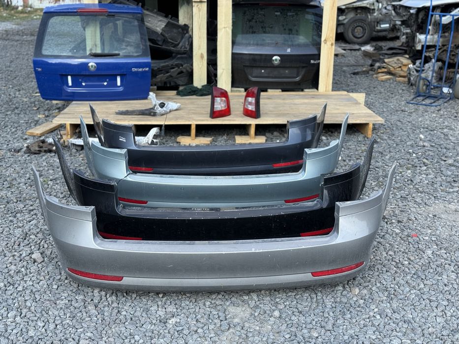 Залній бампер шкода октавія а5 рестайлінг запчастини оригінал