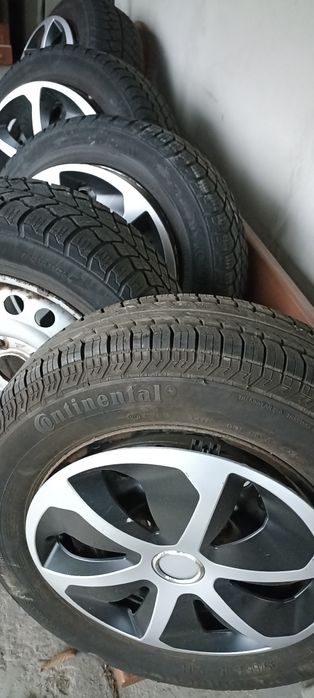 Komplet 5 kół stal-zima