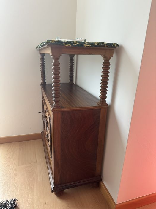 Movel bar tv em madeira carvalho