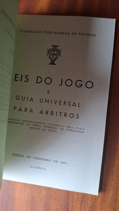 Leis do jogo guia universal para árbitros 1979 fpf