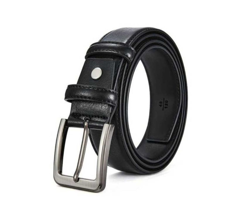 Elegancki pasek SKÓRA 130cm czarny