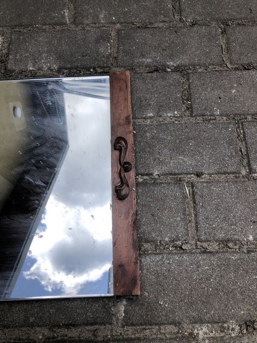 Старе старовинне дзеркало зеркало настінне в рамі 35*90