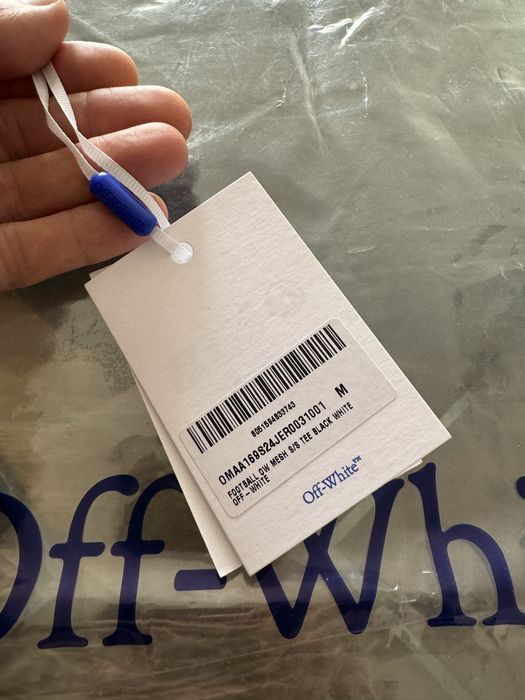 Off-white Football mesh S/S tee size M