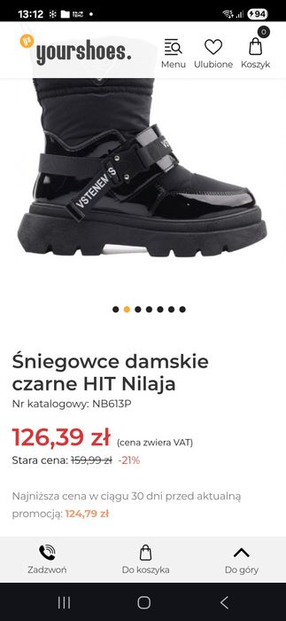 Śniegowce buty zimowe na platformie młodzieżowe damskie