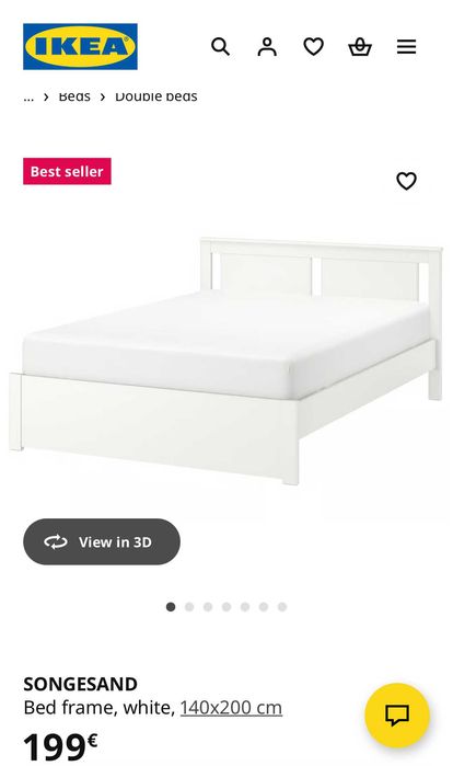 cama com colchao ikea 2 anos uso com protetor incluido