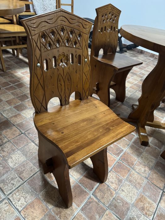 Mesa rustica + 6 cadeiras