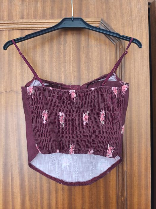 Conjunto calças e top floral