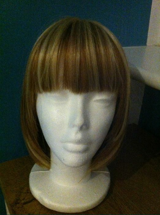 Peruka blond pasemka cosplay
