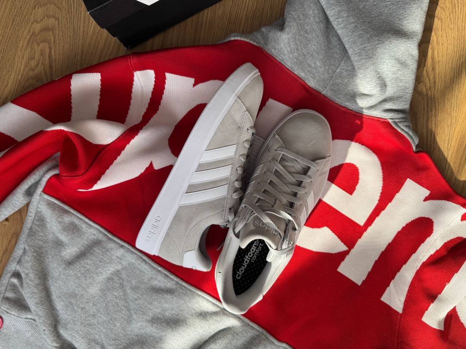 adidas Court Suede Grey Адідас