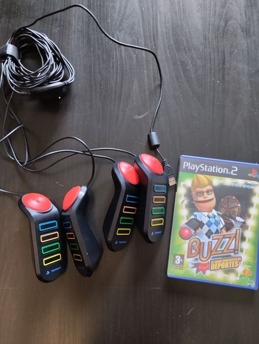 Comandos Buzz + jogo PS2
