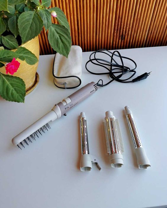 Фен стайлер плойка щетка Philips Pro Air HP4470 с 4 насадками