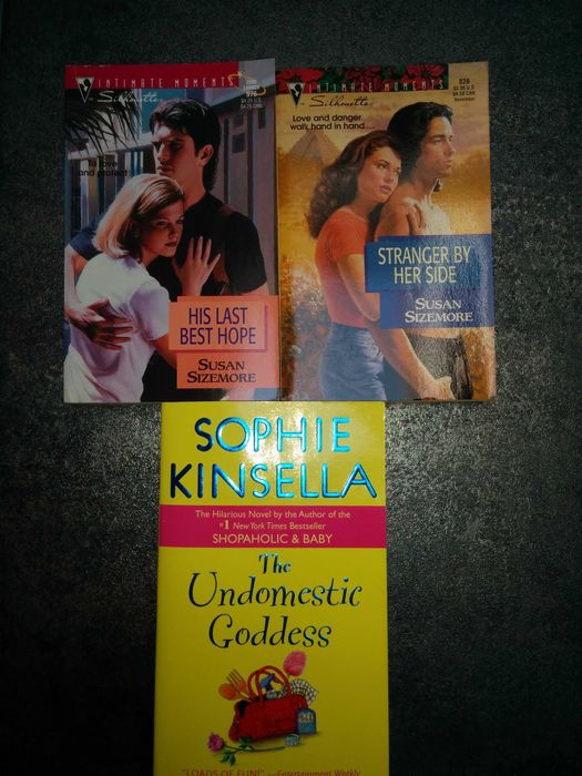 Livros bolso inglês - romance - Várias autoras - a partir de 2€ cada