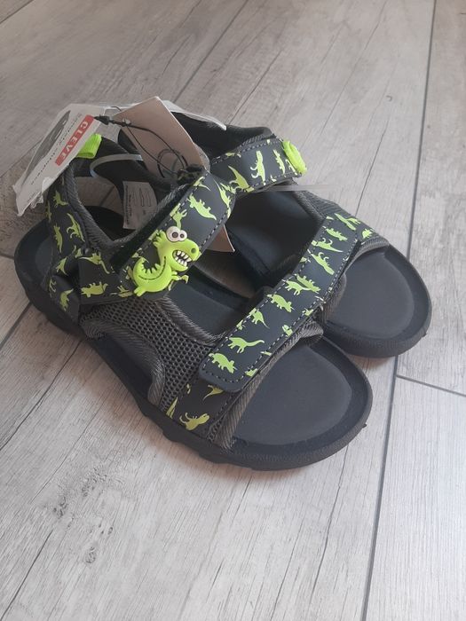 Cleve 29 sandały chłopięce na rzepy dinozaury