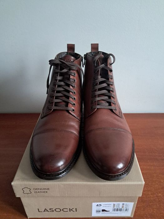 Lasocki  - buty męskie skórzane, rozmiar 45