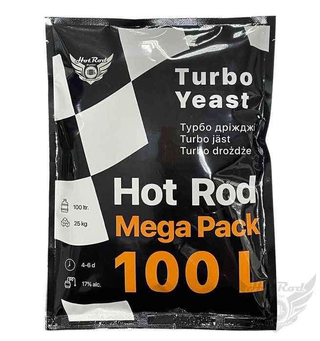 Турбо-дріжджі Hot Rod, Первак - для самогоноваріння, віскі, рому, вина
