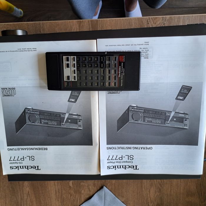 Technics SL-P 777+Pilot, Instrukcja
