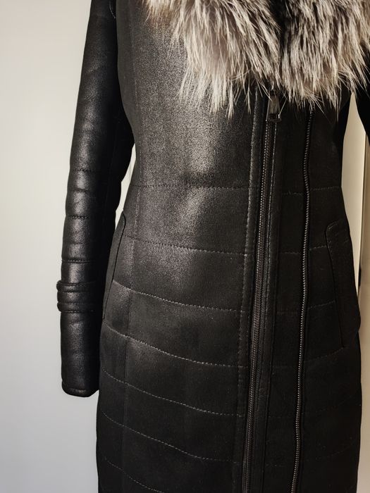 Дублянка з хутром чорнобурки