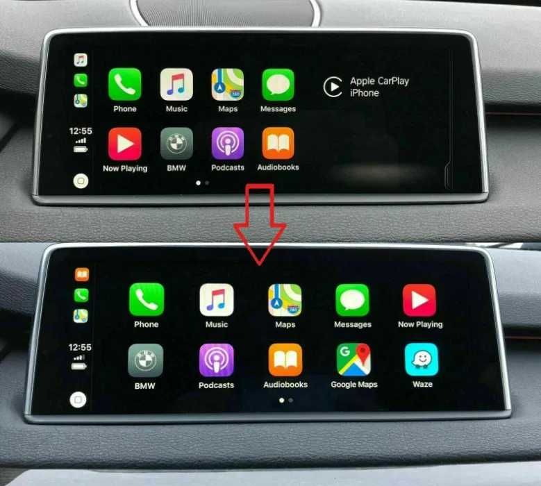 CarPlay BMW / MINI NBT Evo Fullscreen  Video Mapy