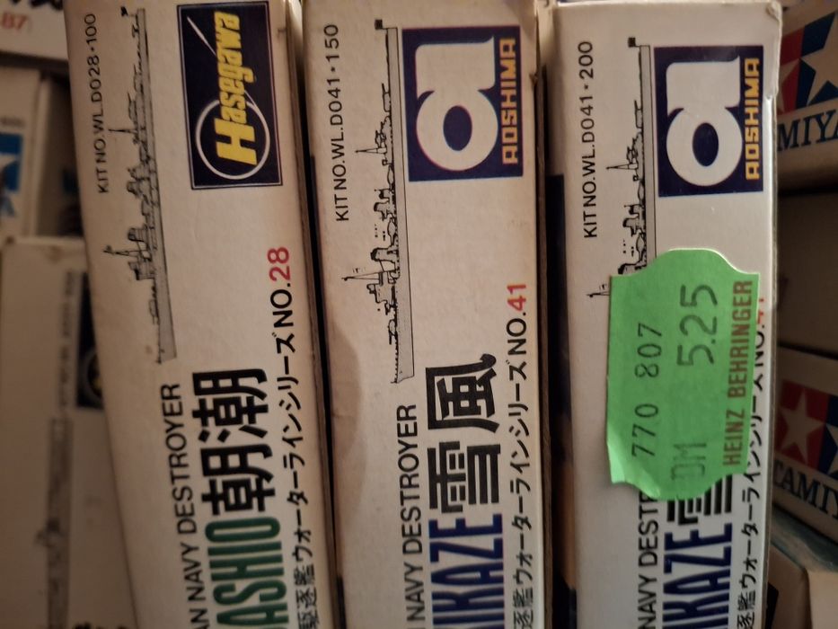 Kits 1 /700 vintage novos tamiya aoshima fujimi etc