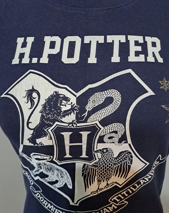 Granatowa koszulka do spania Harry Potter 32 34