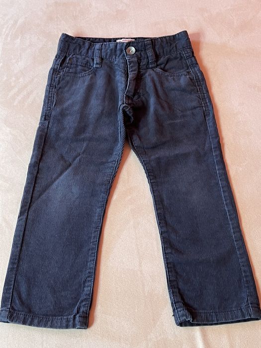 Spodnie dziecięce chłopięce Zara Kids sztruks sztruksowe 2-3 lata 98