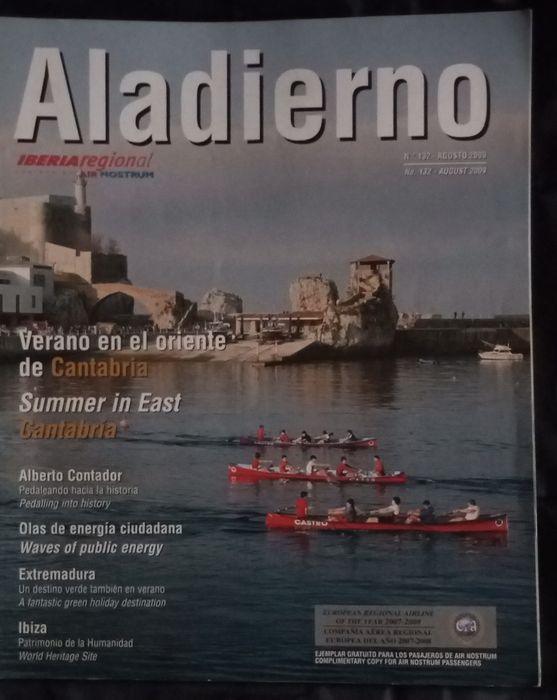 Revistas de várias companhias aéreas