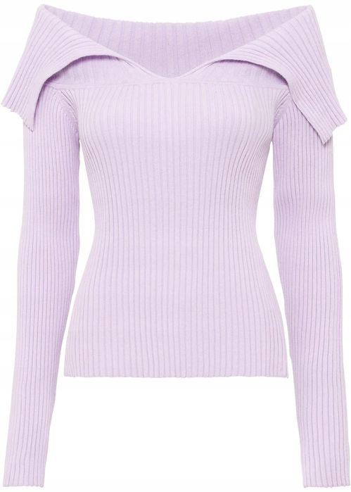B.P.C sweter odkryte ramiona jasny fiolet 40/42.