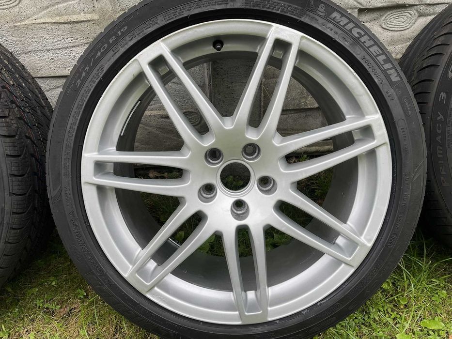 Koła fabryczne Audi S-line 19'' 5x112 (nowe opony 245/45 R19)