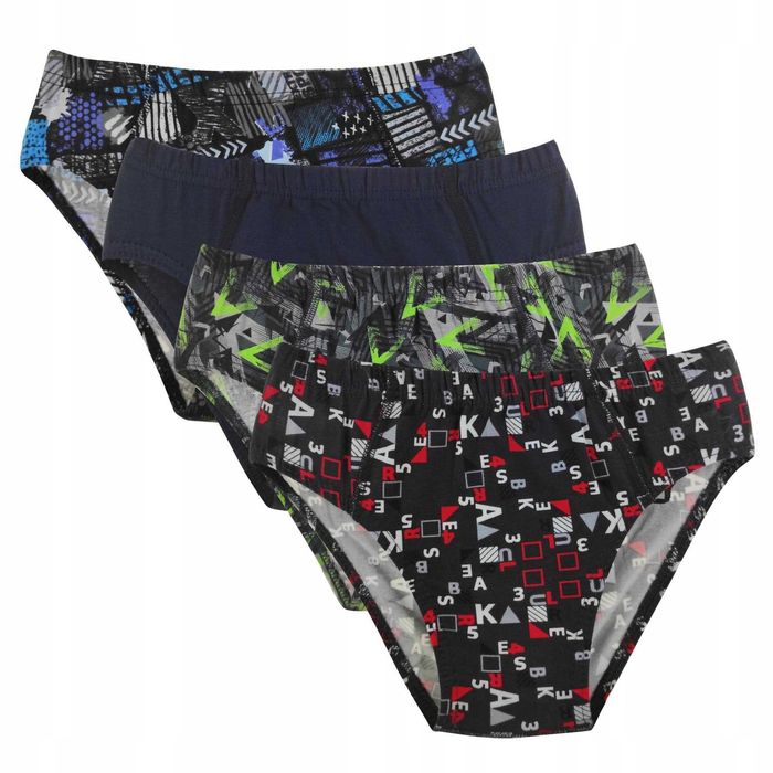 4x Slipy młodzieżowe CHŁOPIĘCE slipki majtki MORAJ 4-pak 140-146