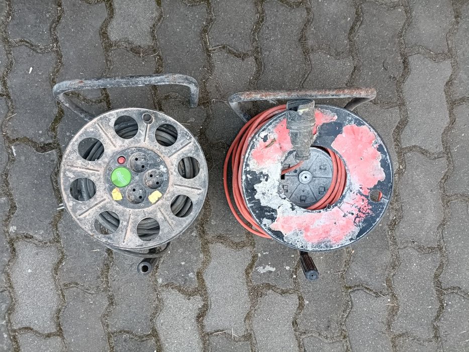 2x przedłużacz bębnowy 30m – warsztatowy / budowlany